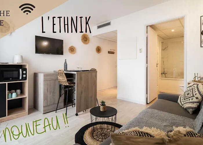 L\'Ethnik--Studio Tout Confort--Clim--Parking--Wifi